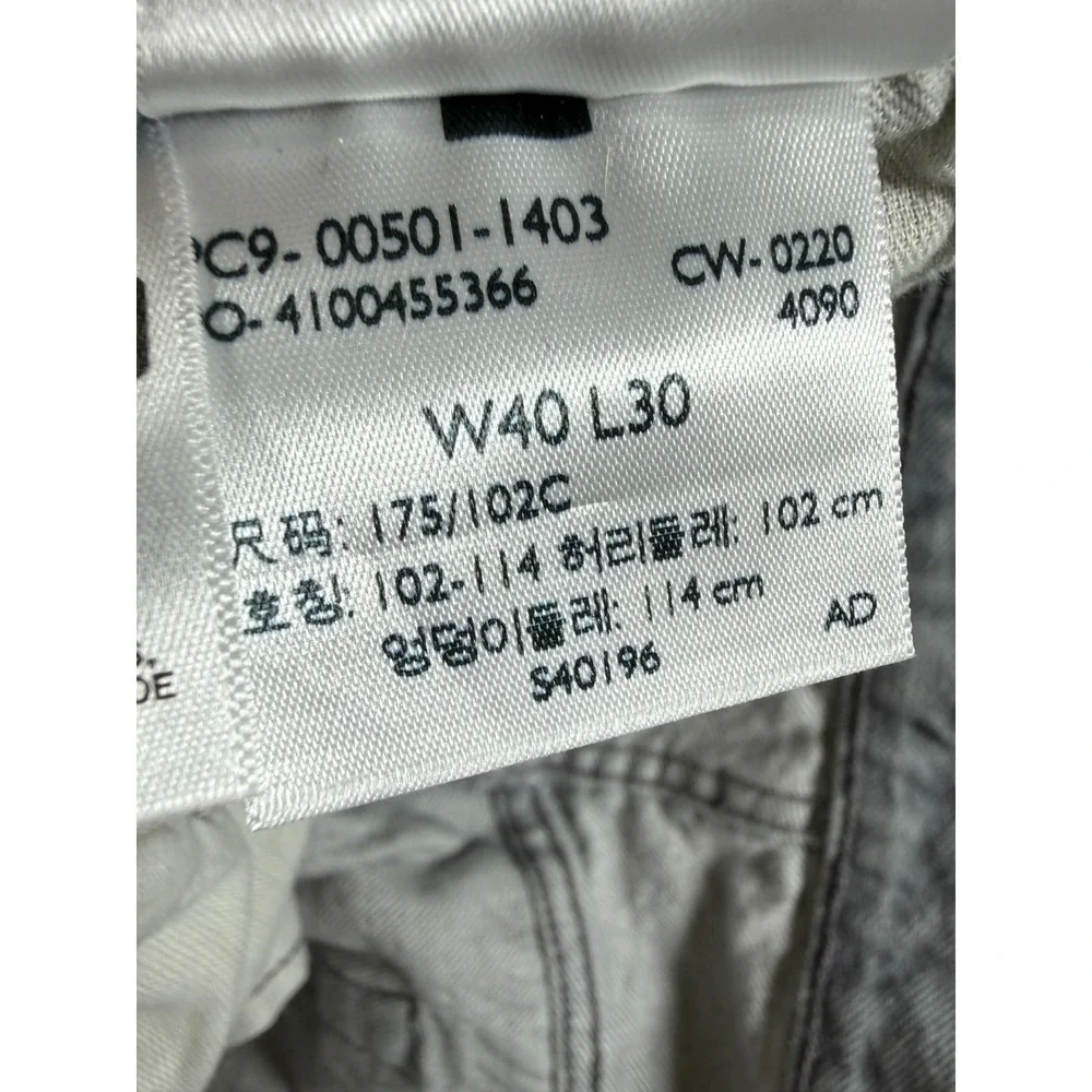 Levi's 501 Original Fit Jeans Men's 34x26 Gray Denim Button Fly Straight Leg